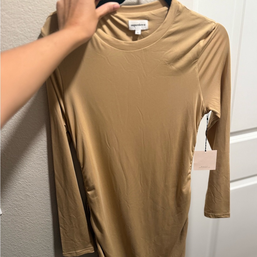 Superdown Classic Tan Dress